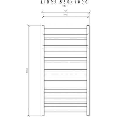 Imers Libra grzejnik łazienkowy 100x53 cm retro 0641