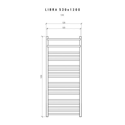 Imers Libra grzejnik łazienkowy 120x53 cm retro 0651