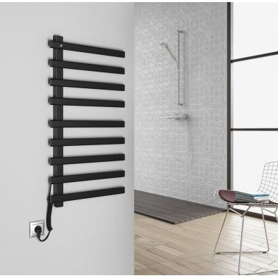 Sapho Elcor grzejnik łazienkowy 48x92 cm elektryczny czarny mat EB460