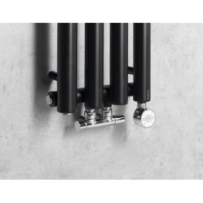 Sapho Pilon grzejnik łazienkowy dekoracyjny 180x27 cm czarny IZ122T