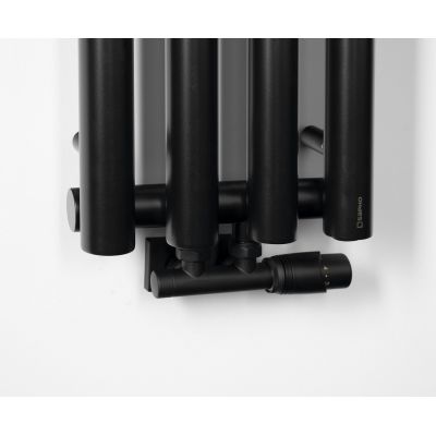 Sapho Pilon grzejnik łazienkowy dekoracyjny 180x27 cm czarny IZ122T