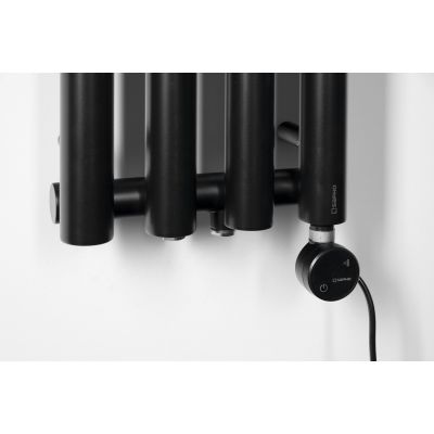 Sapho Pilon grzejnik łazienkowy dekoracyjny 180x27 cm czarny IZ122T