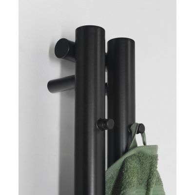 Sapho Pilon grzejnik łazienkowy dekoracyjny 180x12,2 cm czarny mat IZ124T