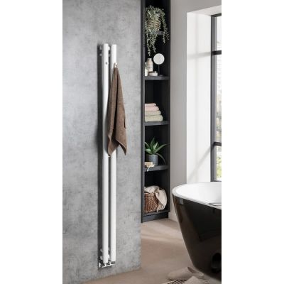 Sapho Pilon grzejnik łazienkowy dekoracyjny 180x12,2 cm biały IZ125T