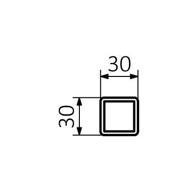Terma One grzałka 400W o profilu kwadratowym 30x30 biała WEOKX04T916U
