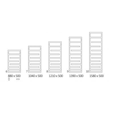 Terma Juno grzejnik elektryczny z grzałką 88x50 cm czarny WLJUN088050K9M5E1OKXUX0
