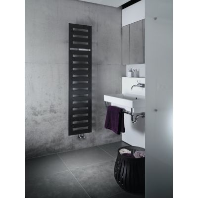 Zehnder Metropolitan Bar grzejnik łazienkowy dekoracyjny 122,5x40 cm czarny MEP-120-040/0557