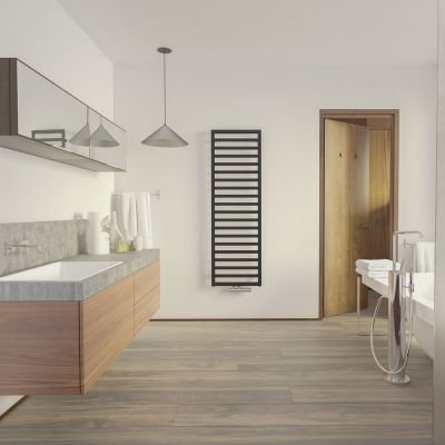 Zehnder Quaro grzejnik łazienkowy drabinkowy 140,3x45 cm czarny QA-140-045/0557