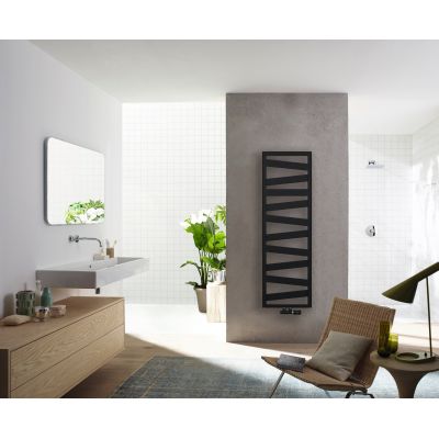 Zehnder Kazeane grzejnik łazienkowy dekoracyjny 126,6x50 cm czarny RK-130-050/0557