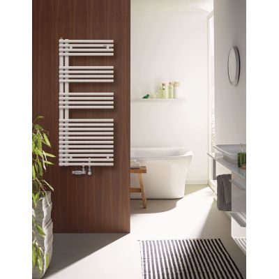 Zehnder Forma Asym grzejnik łazienkowy drabinkowy 116,1x49,6 cm biały LFAR-120-050-05