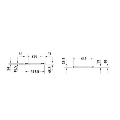 Duravit Balcoon deska sedesowa wolnoopadająca biała 0027690000