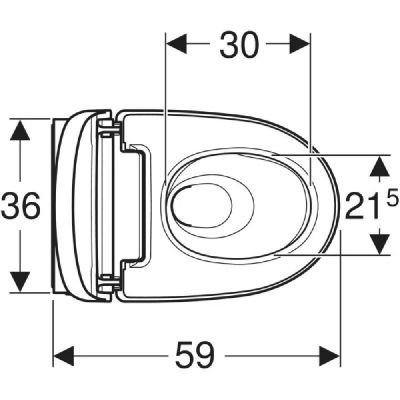 Geberit AquaClean Mera toaleta myjąca wisząca bez kołnierza biała 146.200.11.1