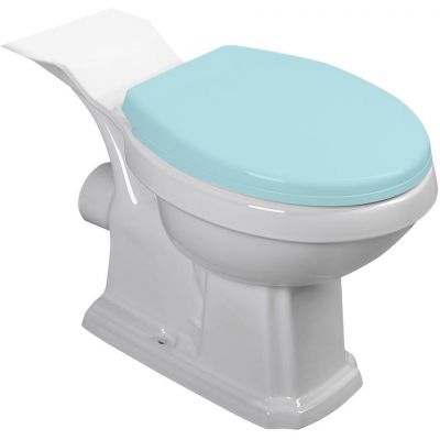 Zestaw Aqualine Antik kompakt WC z deską sedesową wolnoopadającą biały AK107-01