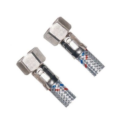 Aqualine wąż przyłączeniowy nierdzewny 60 cm chrom 33206