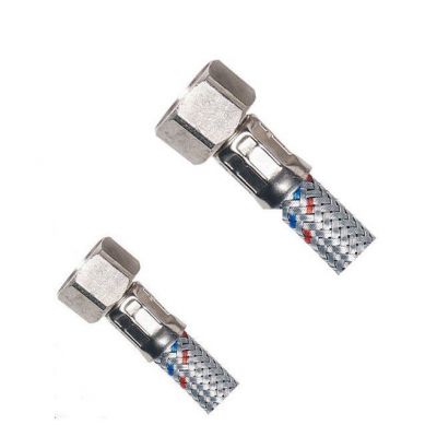 Aqualine wąż przyłączeniowy nierdzewny 80 cm chrom 33258