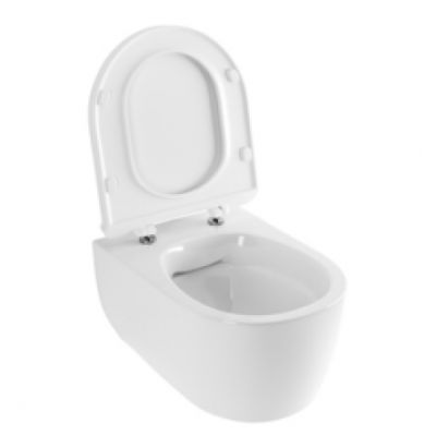 Axel Doto Pure Rim 48 miska WC wisząca bez kołnierza z deską wolnoopadającą biała CEAX.1404.485.WH