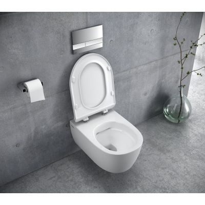 Excellent Doto Pure Rim 54 miska WC wisząca bez kołnierza z deską wolnoopadającą biały CEEX.1404.545.WH