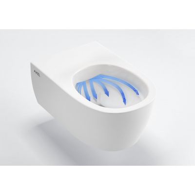 Axel Doto Pure Rim 54 miska WC wisząca bez rantu z deską wolnoopadającą biała CEAX.1404.545.WH