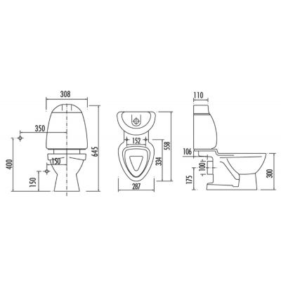 Creavit Kid kompakt WC dla dzieci biały CK311.400.0F