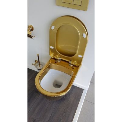 Creavit Paula miska WC wisząca złota TP325-AK00