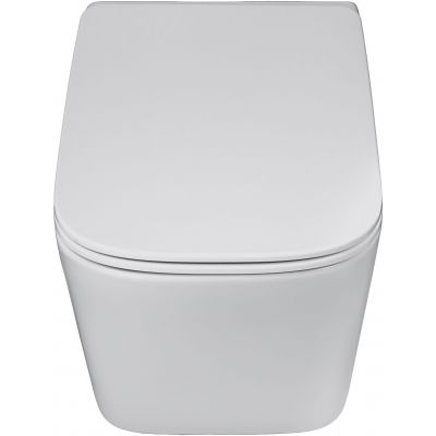 Comad Wall Hung Toilet miska WC z deską wolnoopadającą wisząca bez kołnierza biały połysk WALL HUNG TOILET WHITE ( E-1060A )