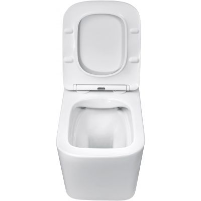 Comad Wall Hung Toilet miska WC z deską wolnoopadającą wisząca bez kołnierza biały połysk WALL HUNG TOILET WHITE ( E-1060A )