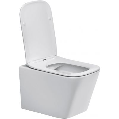 Comad Wall Hung Toilet miska WC z deską wolnoopadającą wisząca bez kołnierza biały połysk WALL HUNG TOILET WHITE ( E-1060A )