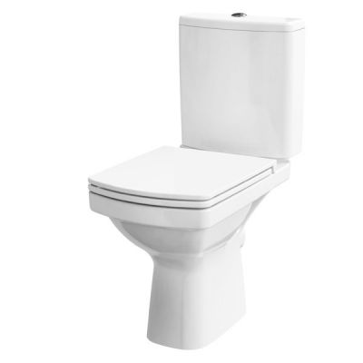Cersanit Kompakt 600 miska WC kompaktowa CleanOn z deską wolnoopadającą biała K102-029