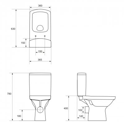 Cersanit Easy kompakt WC K102-009