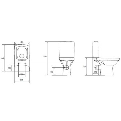 Cersanit Easy New zestaw WC kompakt CleanOn z deską wolnoopadającą biały K102-028