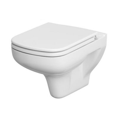 Cersanit Colour zestaw miska WC wisząca CleanOn z deską wolnoopadającą biała K701-042