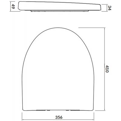 Cersanit Parva deska sedesowa wolnoopadająca biała K98-0122