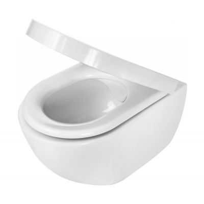 Zestaw Deante Peonia Zero miska WC wisząca z deską wolnoopadającą (CDE6ZPW, CDE6ZOZ)