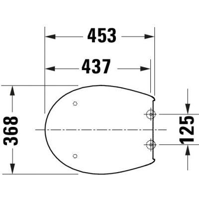 Duravit Univavo deska sedesowa wolnoopadająca biała 0023690000