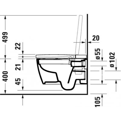 Zestaw Duravit SensoWash miska WC wisząca z deską sedesową myjącą biały (2510092000, 612000012000320)