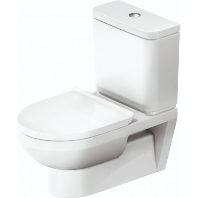 Duravit No.1 miska WC kompakt wisząca bez kołnierza Rimless biała 25120900002