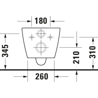 Duravit ME by Starck miska WC wisząca bez kołnierza biały półmat 2518099000