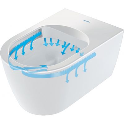 Zestaw Duravit ME by Starck miska WC wisząca Rimless z deską wolnoopadającą biały (2529090000, 0020090000)