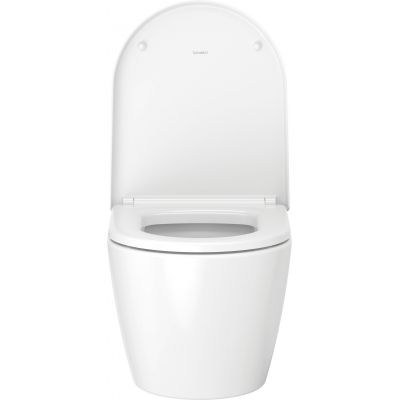 Zestaw Duravit ME by Starck miska WC Rimless wisząca z deską wolnoopadającą białą (2530090000, 0020190000)
