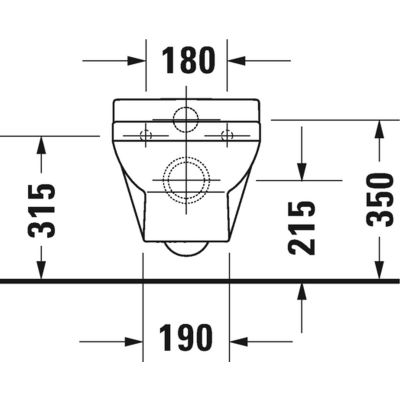 Duravit No.1 miska WC wisząca Rimless biała 2574092000
