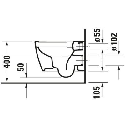 Duravit Bento Starck Box miska WC z deską wolnoopadającą wisząca bez kołnierza biały mat 45920990A1