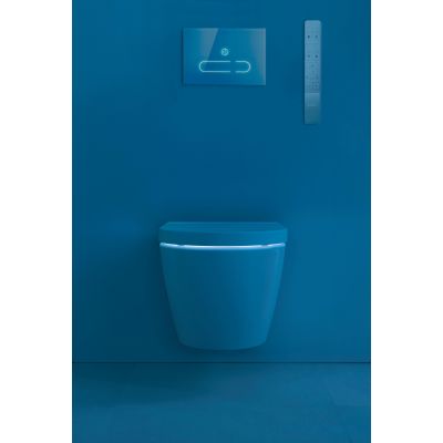 Duravit SensoWash Starck f Plus Compact miska WC Rimless wisząca z deską sedesową myjącą biała 650000012004320