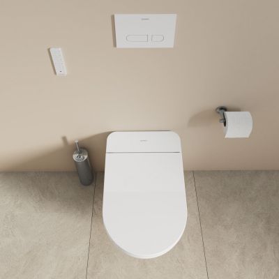 Duravit SensoWash D-Neo Compact miska WC wisząca HygieneGlaze z deską myjącą biały połysk 654000012004300