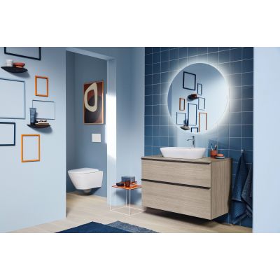 Zestaw Duravit DuraSystem stelaż podtynkowy z przyciskiem spłukującym czarny mat i miską WC Rimless D-Neo z deską wolnoopadającą (WD1011000000, WD5001031000, 45770900A1)