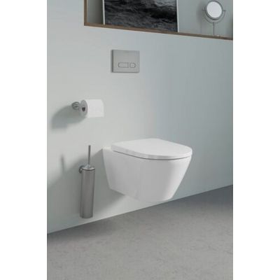 Duravit D-Neo miska WC wisząca Rimless z deską sedesową wolnoopadającą biała 45770900A1