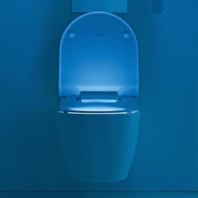 Duravit DuraStyle miska WC Rimless z deską myjącą SensoWash Slim białą 631001002004300