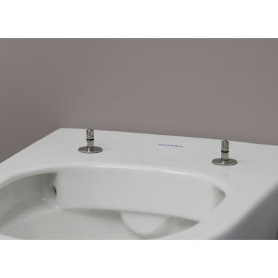 Zestaw Duravit DuraSystem stelaż podtynkowy z przyciskiem spłukującym czarny mat i miską WC Rimless D-Neo z deską wolnoopadającą (WD1011000000, WD5001031000, 45770900A1)