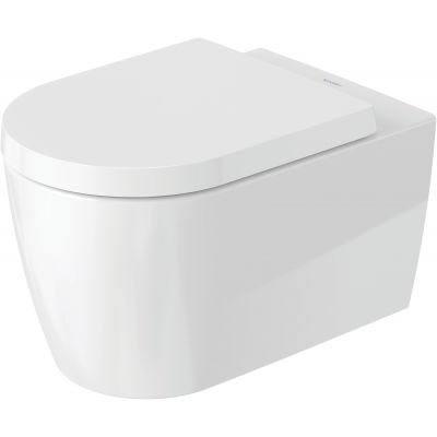 Duravit ME by Starck miska WC wisząca Rimless z deską sedesową wolnoopadającą WonderGliss biały 45290900A11