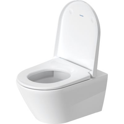 Zestaw Duravit DuraSystem stelaż podtynkowy z przyciskiem spłukującym czarny mat i miską WC Rimless D-Neo z deską wolnoopadającą (WD1011000000, WD5001031000, 45770900A1)