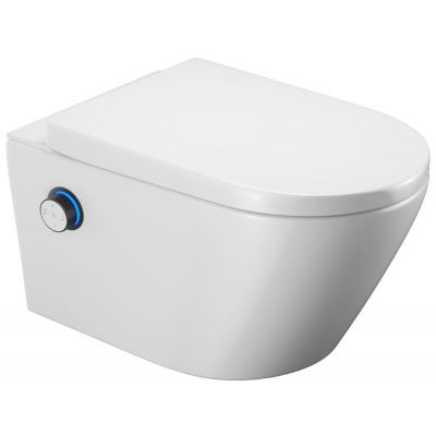 Excellent Dakota 2.0 D2 toaleta myjąca wisząca z pokrętłem sterującym biała/czarny CEEX.4024.593.D2.WH/CEEX.4022.D2.BL